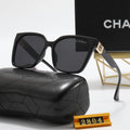 Square Double C Corrugated Temple Polarized Sunglasses B610