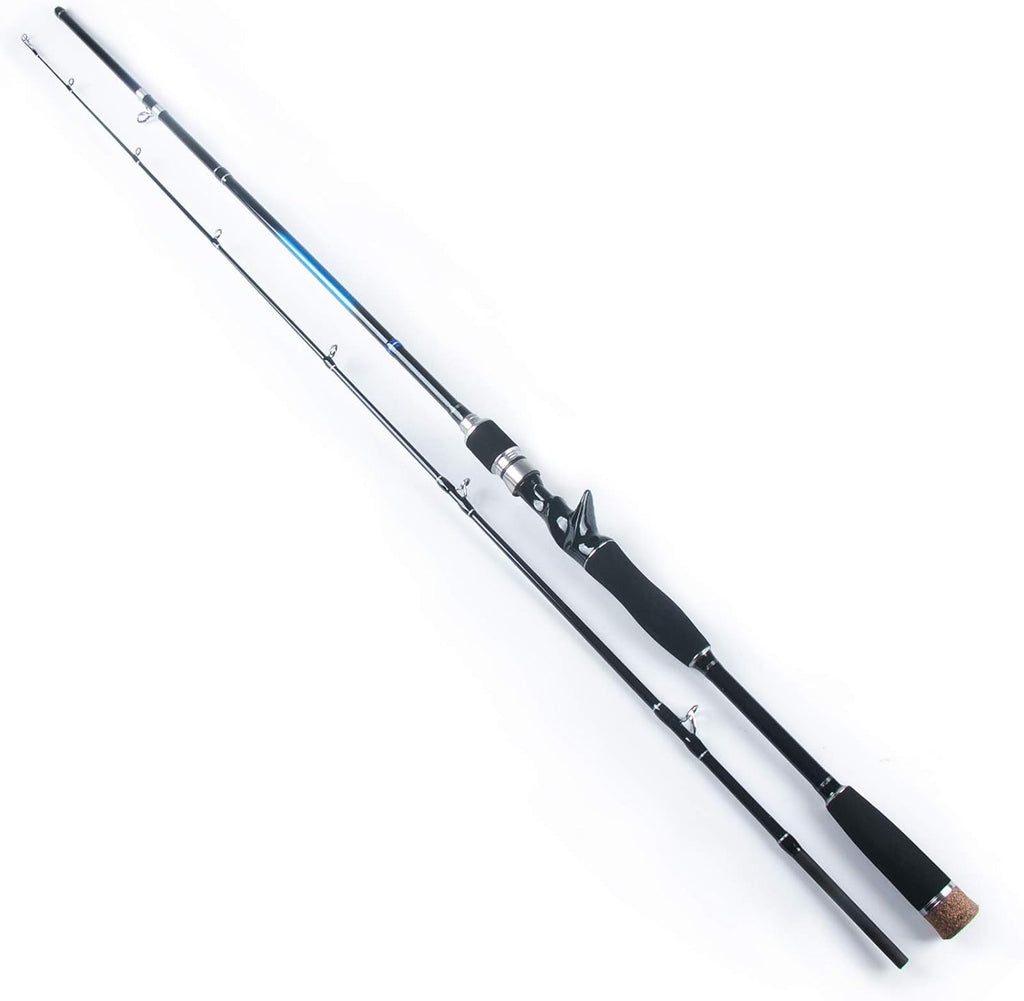 2-Piece Carbon Fiber Bass Fishing Rods C5350