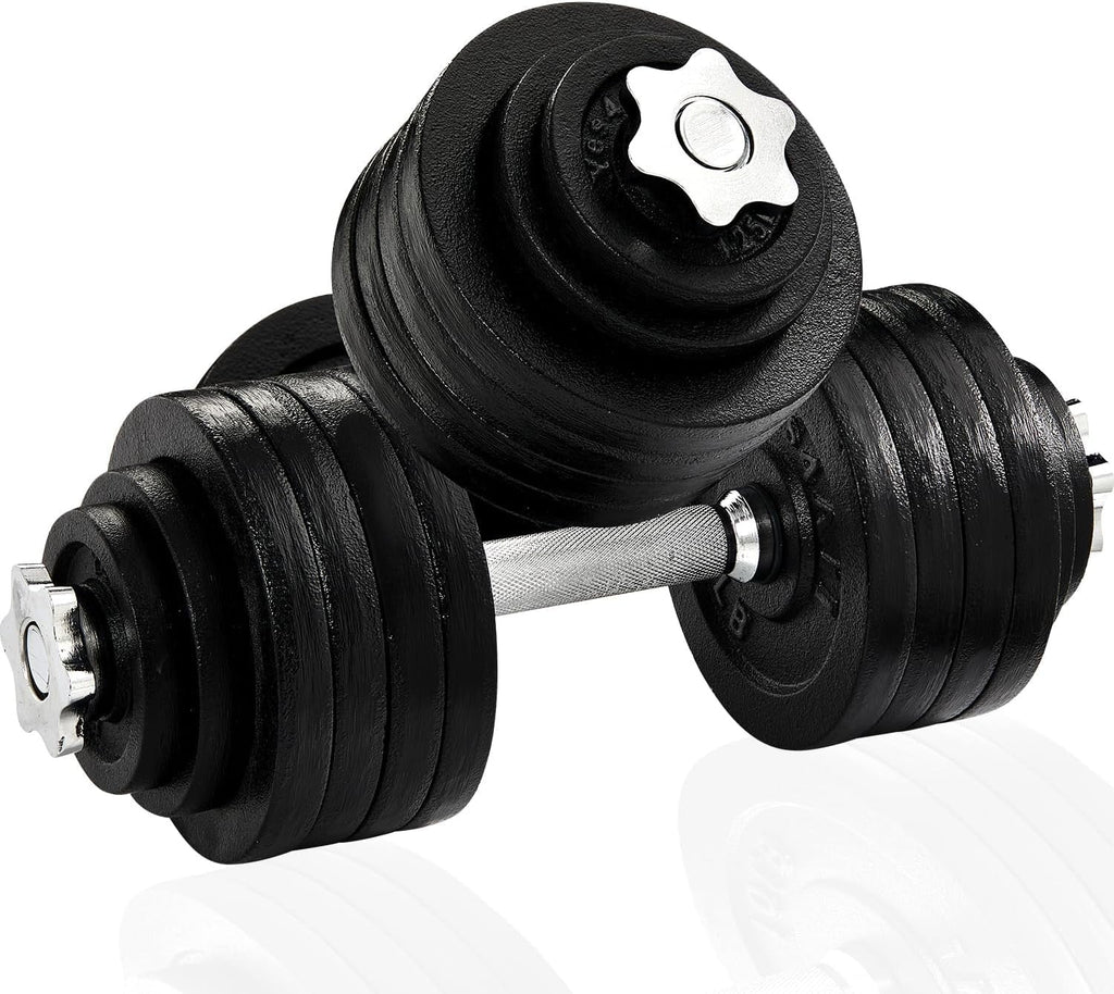105 lbs Adjustable Cast Iron Dumbbell Set L3063