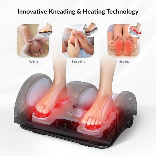 Foot Massager with Heat, Shiatsu Feet and Calf Massager Machine D874953