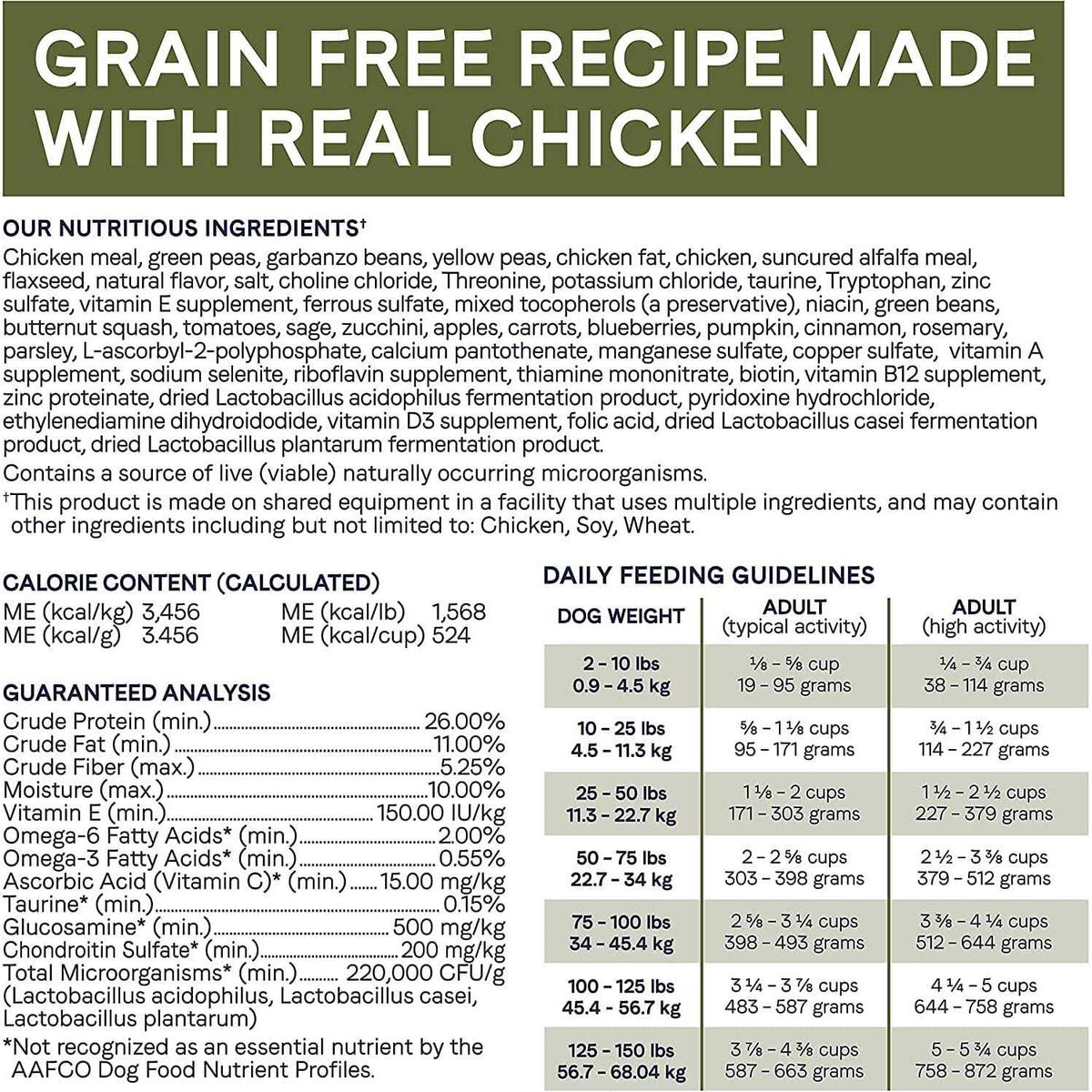 Grain-Free Dry Dog Food Chicken N35973