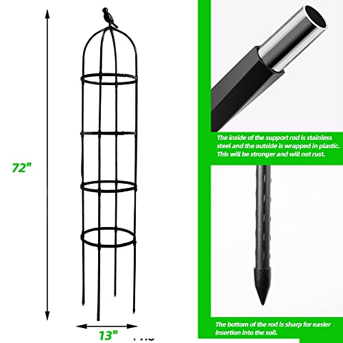 Rustproof Metal 6ft Garden Trellis for Climbing Plants M744576