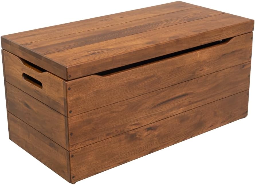 36” Solid Wooden Storage Chest with Handles Y405244