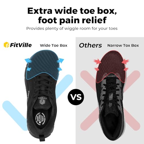 Wide Toe Box Extra Wide Width Non Slip Running Shoes P999