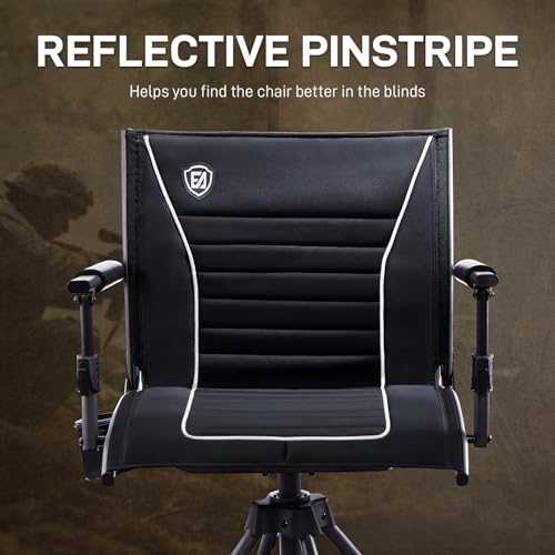 Black Adjustable Folding Hunting Chair W748