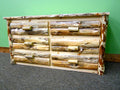 Solid Wood 6 Drawers Pine Dresser L97249