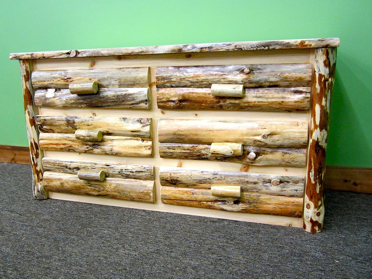 Solid Wood 6 Drawers Pine Dresser L97249