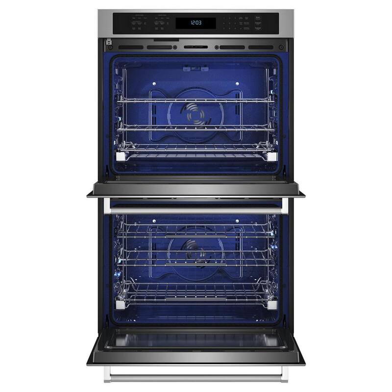 27 in. Double Electric Wall Oven with Convection Self-Cleaning in Stainless Steel W467366