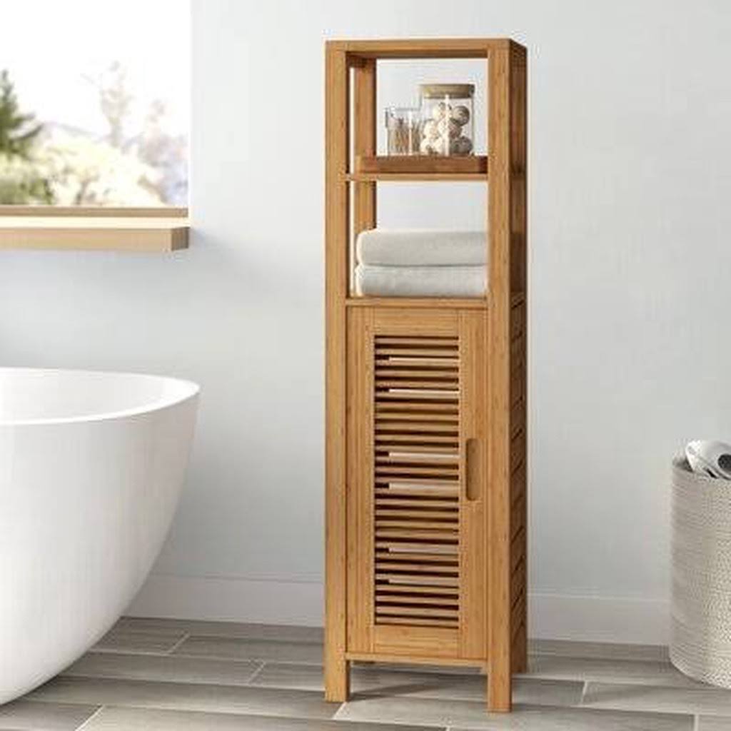 Solid Wood Linen Cabinet M6384