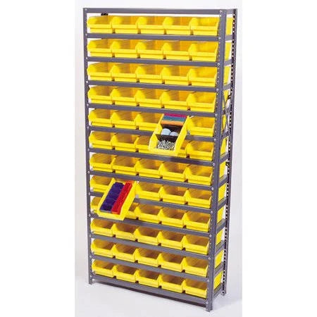 Yellow Economy Shelf Storage Units with Bins B579259