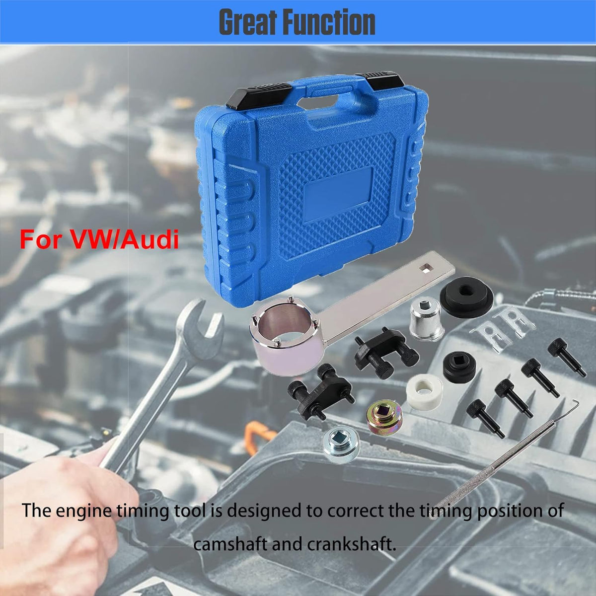 Engine Timing Tool Kit for Audi/VW/VAG EA888 Crankshaft Alignment Camshaft Locking Tool Kit Pack of 2 E38311