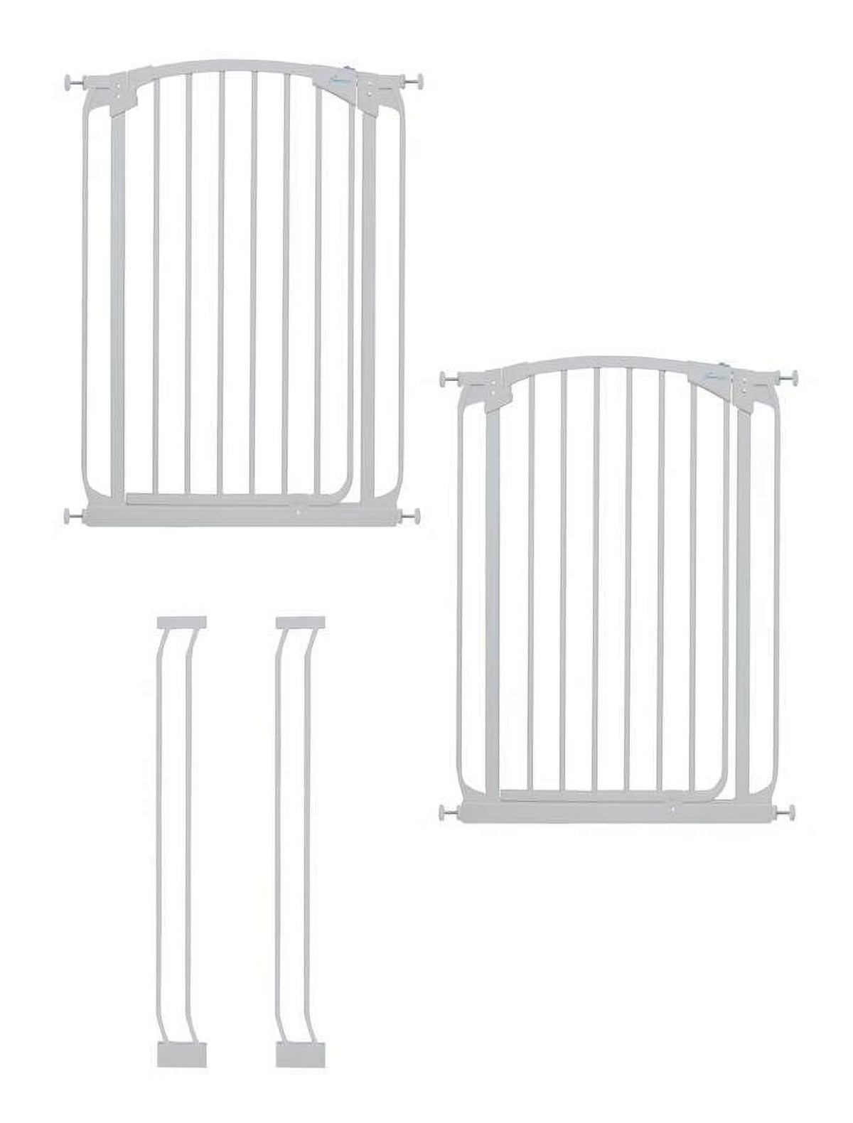 White Auto Close Stay Open Gate Extra Value Pack S3383