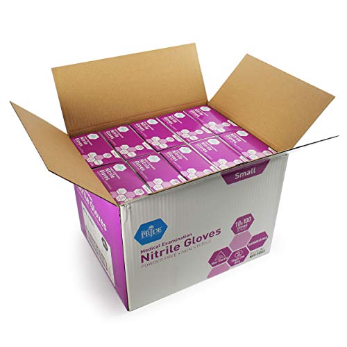 Powder-Free Nitrile Exam Gloves, Iris Blue, Medium, Box/100 A726