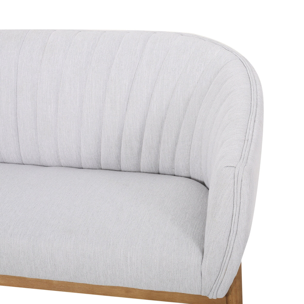 Teal Brown Loveseat J134