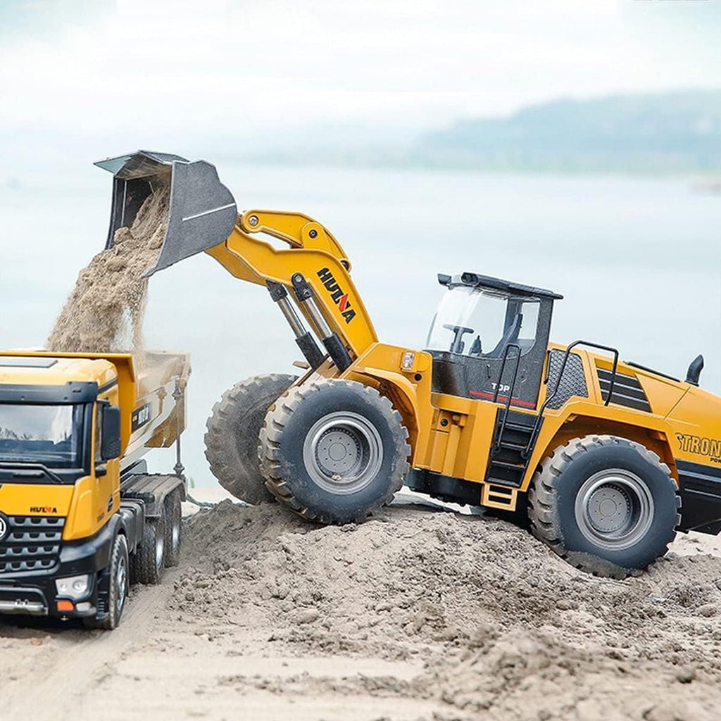 Remote Control 1/14 Scale Full Metal RC Construction Vehicle Toy with Light & Sound S6631