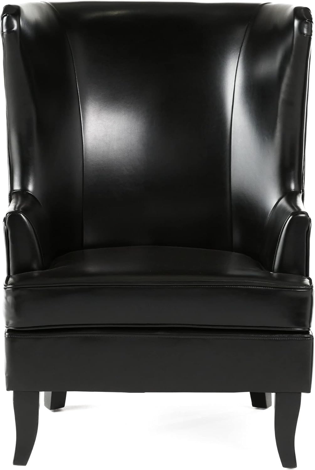 Black High Back Wing Chair K34575