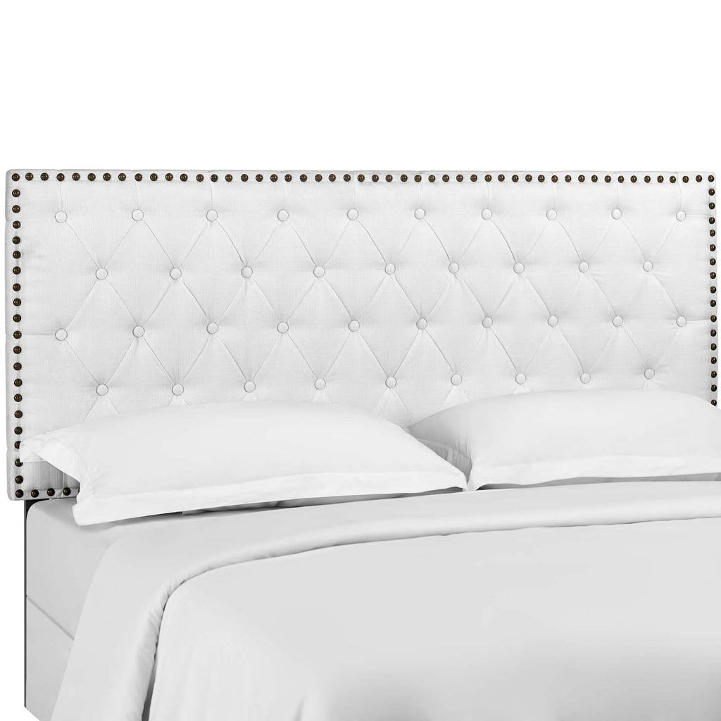 King and California King Upholstered Linen Fabric Headboard K345