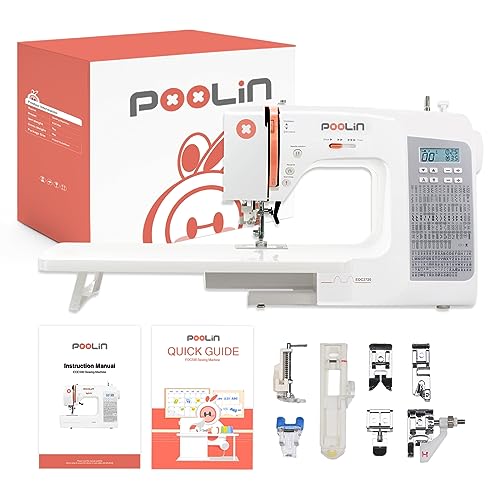 Self Threading Sewing Machine with 293 Stitches, Expansion Table, 7 Presser Feet G838515