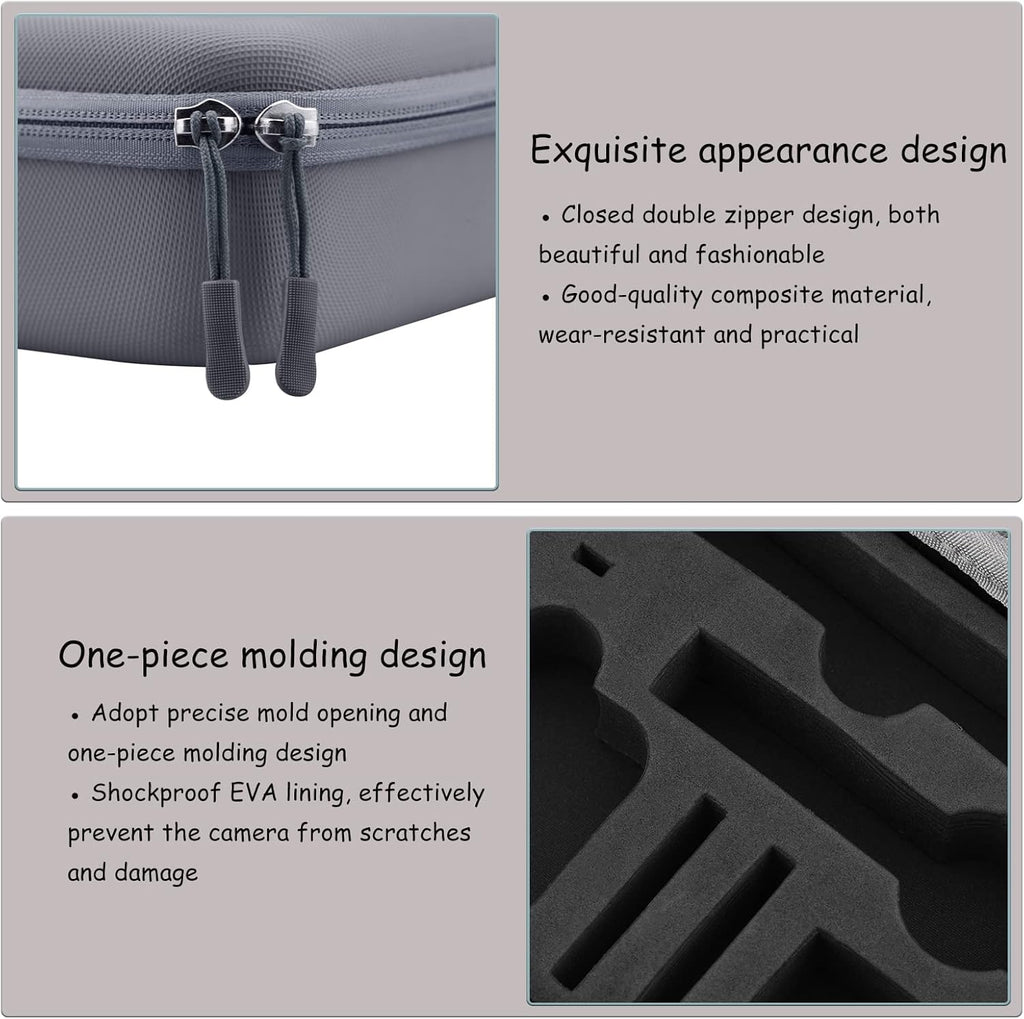 Grey EVA Camera Carrying Case J878