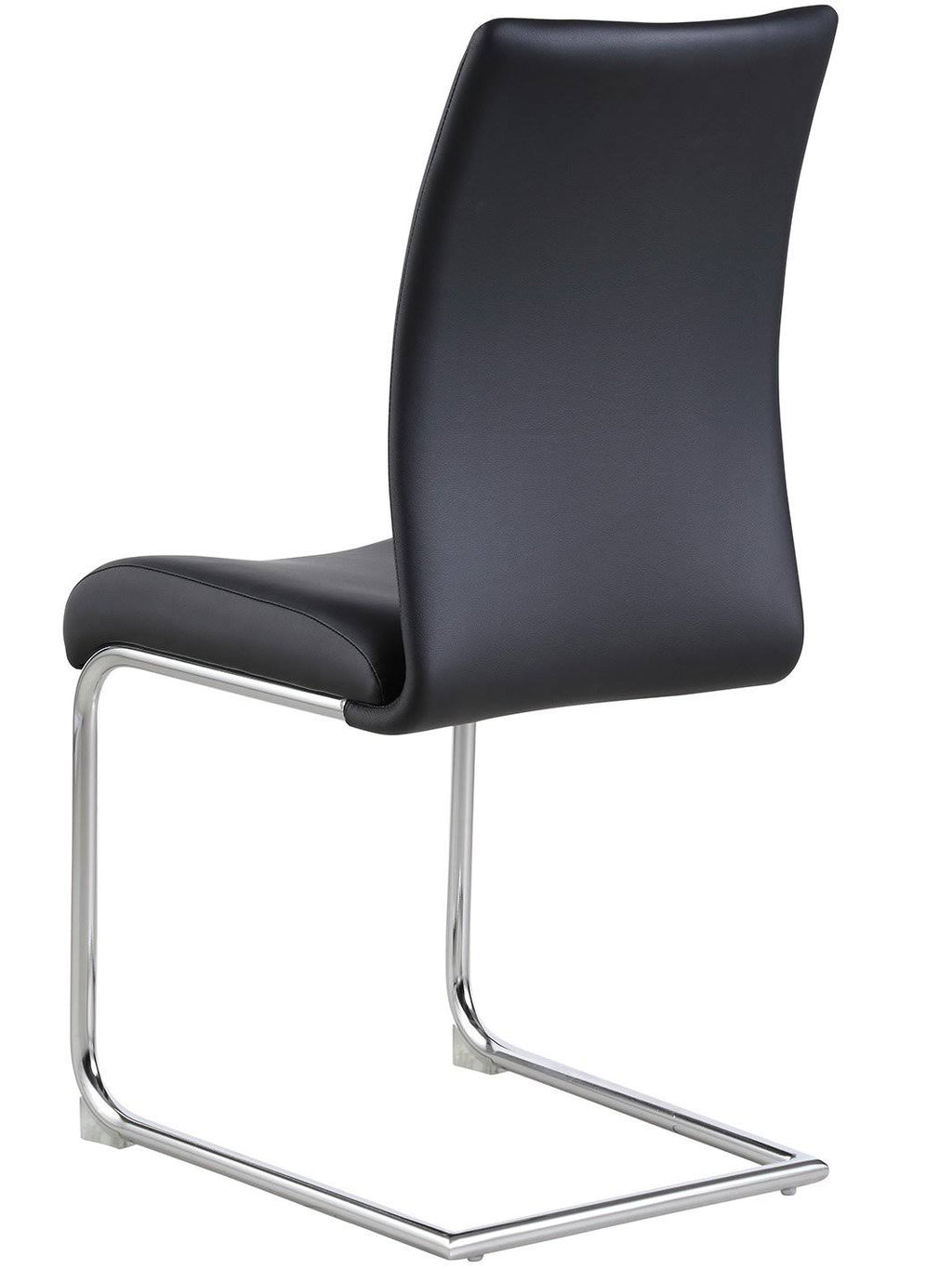 Black Contour Back Cantilever Side Chair Set of 4 Q539585