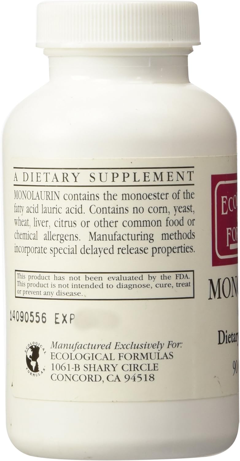 Monolaurin 600mg 90 Capsules L786303