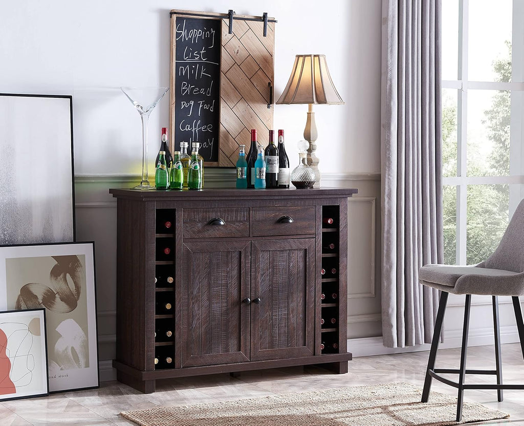 Mahogany Bar Cabinet with Stem Glass Placement B53572