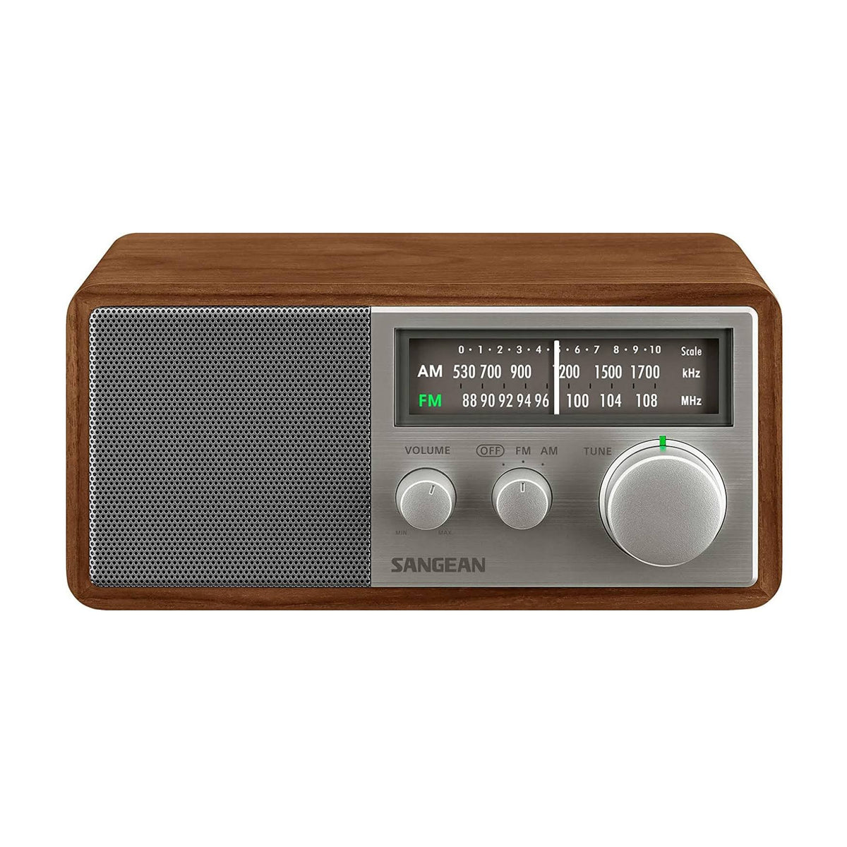 Wood Cabinet AM/FM Analog Radio V865002