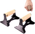 Wooden Push Up Bars with Steel Handles F514026