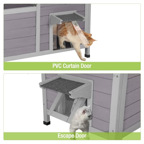 Insulated Weatherproof Outdoor Cat House D29282