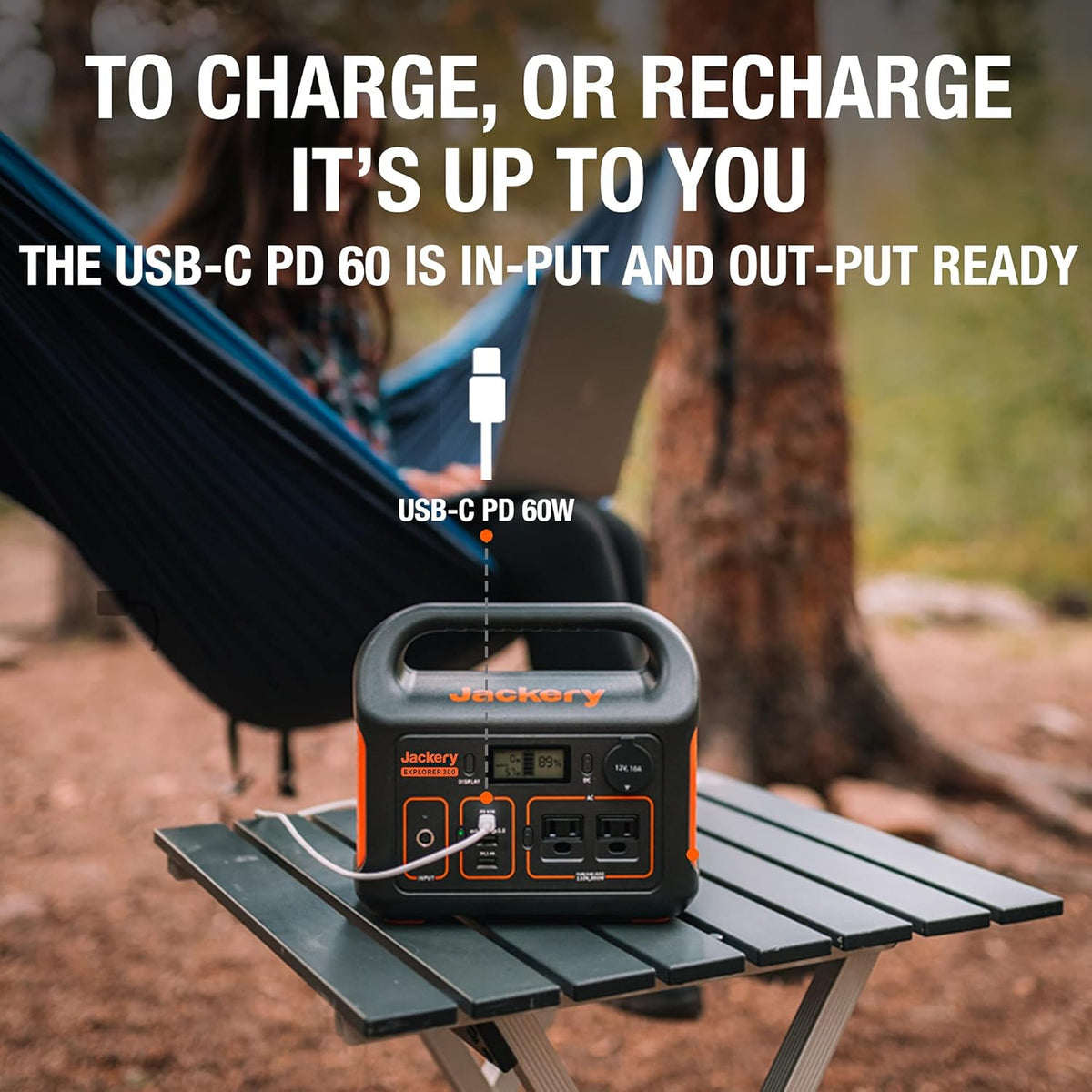 293Wh Portable Lithium Power Station with 300W AC Outlet O380