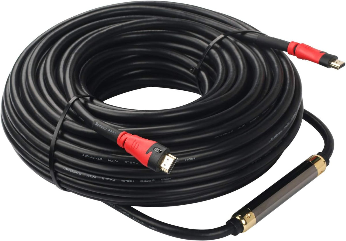 100 Feet HDMI Cable with Signal Booster Pack of 2 W50415