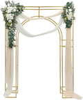 Gold Metal Double Arch Wedding Backdrop Stand L270