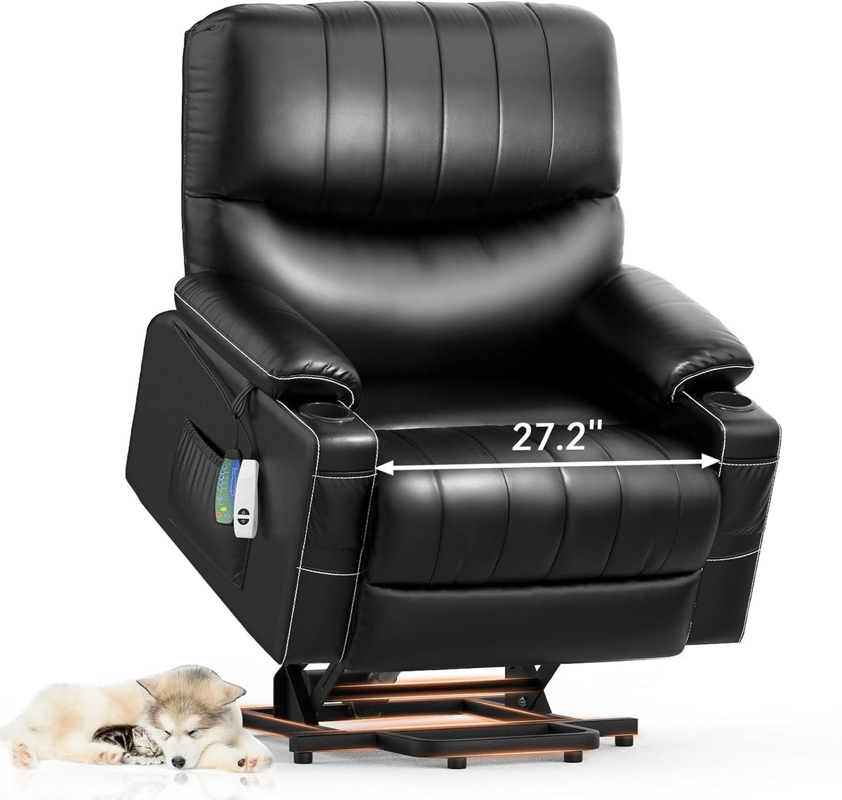 Oversized Power Lift Recliner Chair with Heat and Massage Z585150
