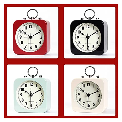 Small Digital Desk Clock with Square Metal Case O135526