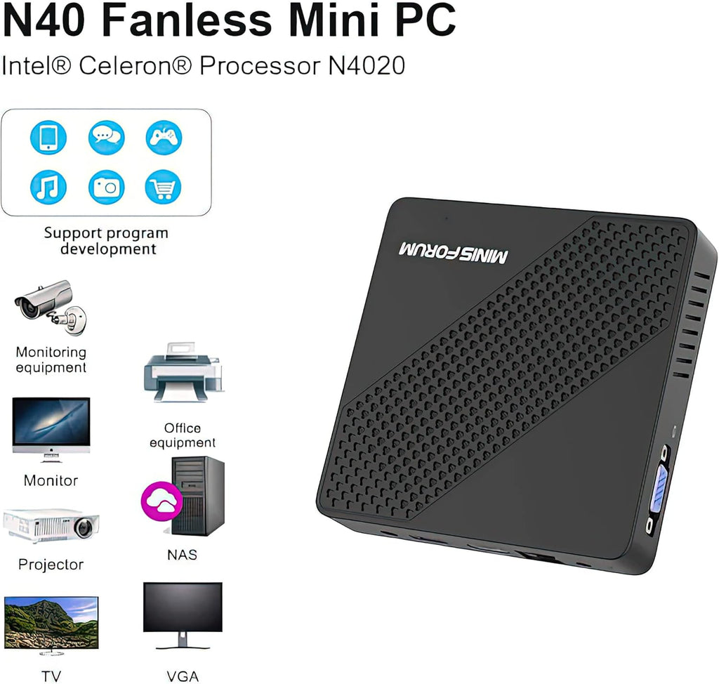 Mini PC 4GB RAM 64GB eMMC Celeron N4020 H79275