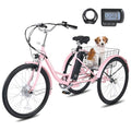 Electric Tricycle 250W 468Wh Removable Battery 3 Wheel 330 lb. 24 in O9365