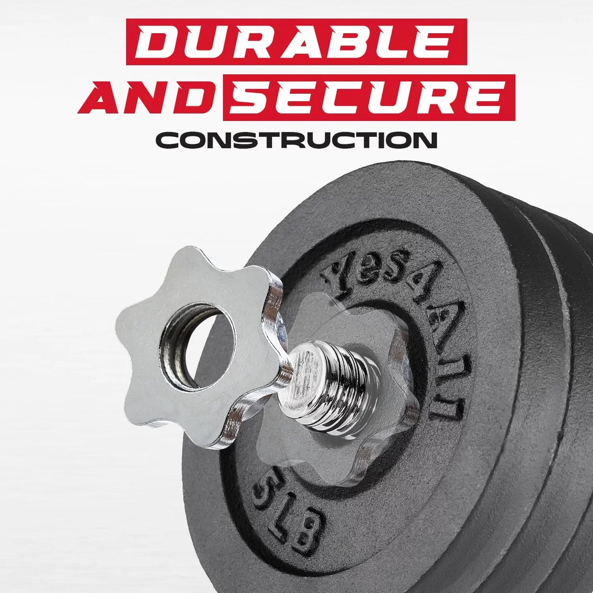 105 lbs Adjustable Cast Iron Dumbbell Set L3063