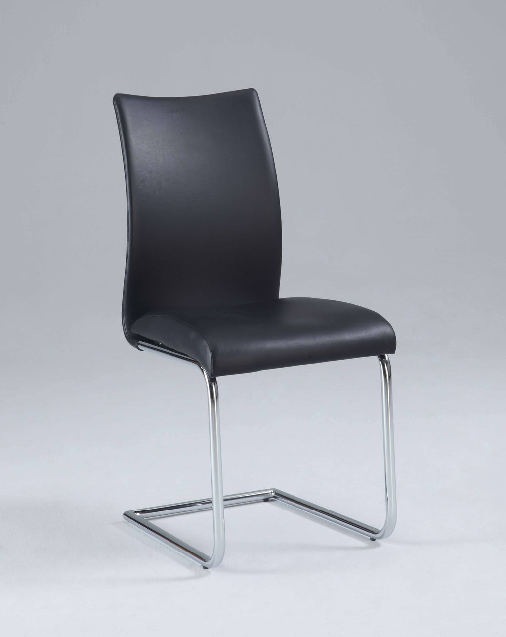 Black Contour Back Cantilever Side Chair Set of 4 Q539585