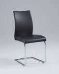 Black Contour Back Cantilever Side Chair Set of 4 Q539585