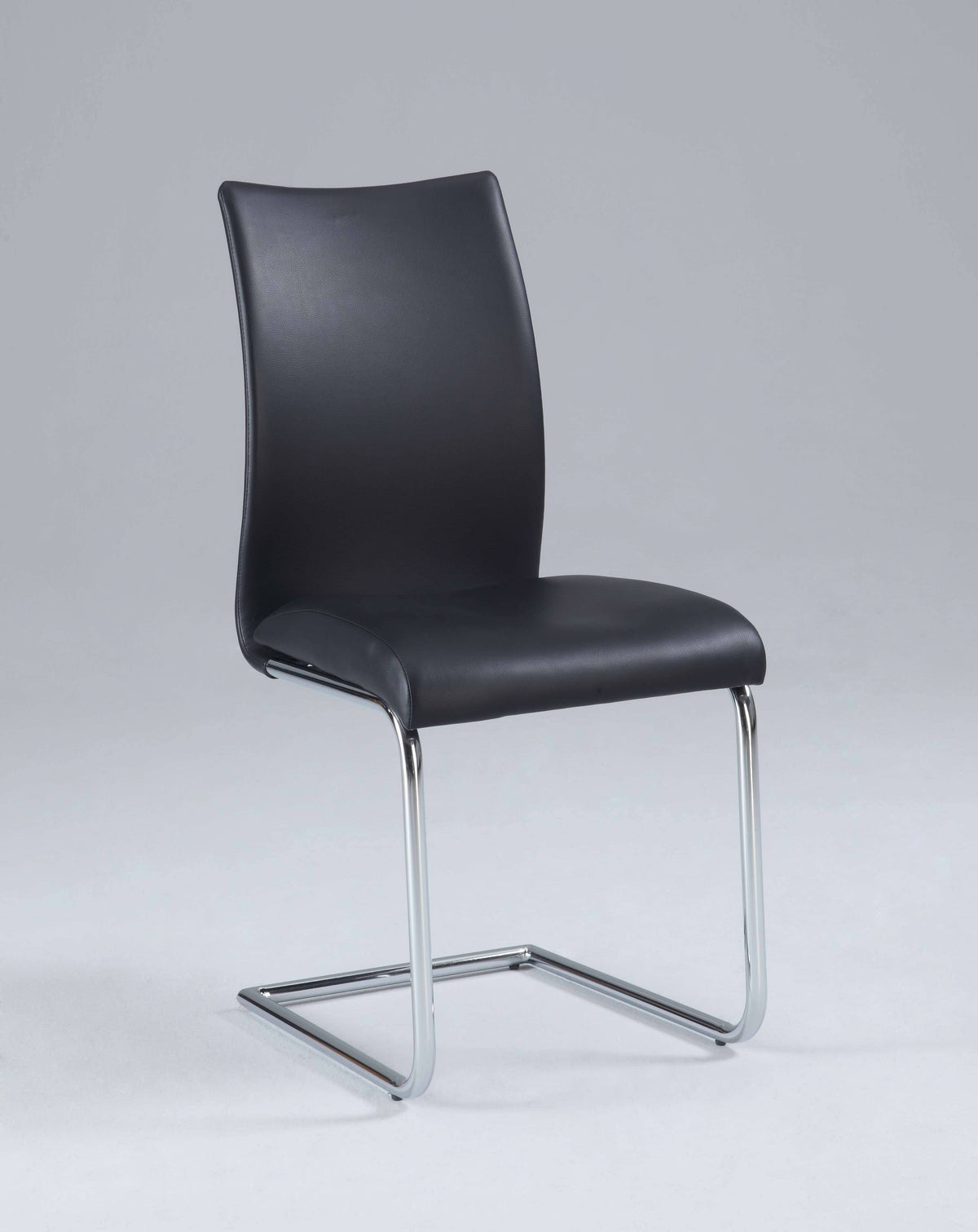 Black Contour Back Cantilever Side Chair Set of 4 Q539585