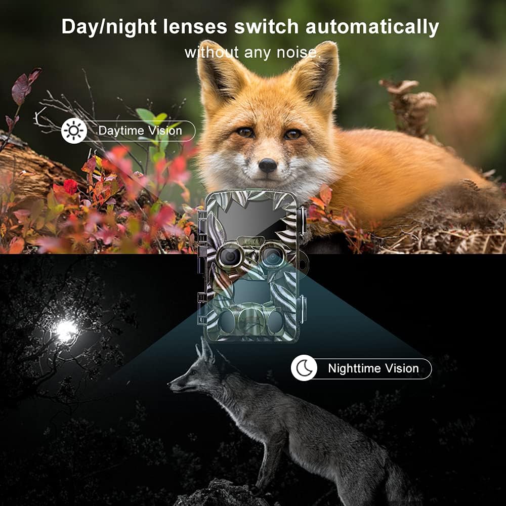 Dual Lens Waterproof Trail Camera with 32GB SD Card Q301
