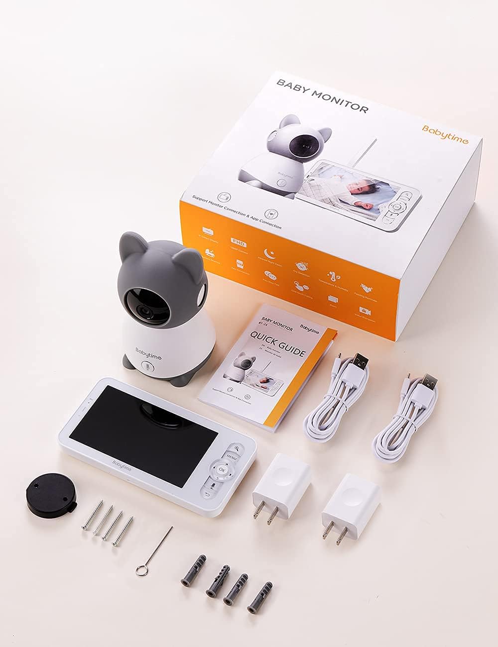 Video Baby Monitor with 1080P Camera, Night Vision, Two-Way Audio N2703