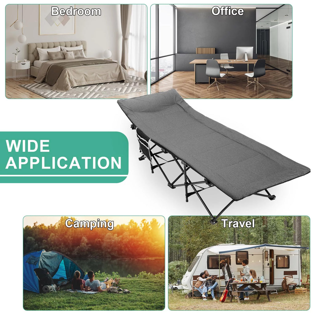 Folding Camping Cot with Pillow C665599