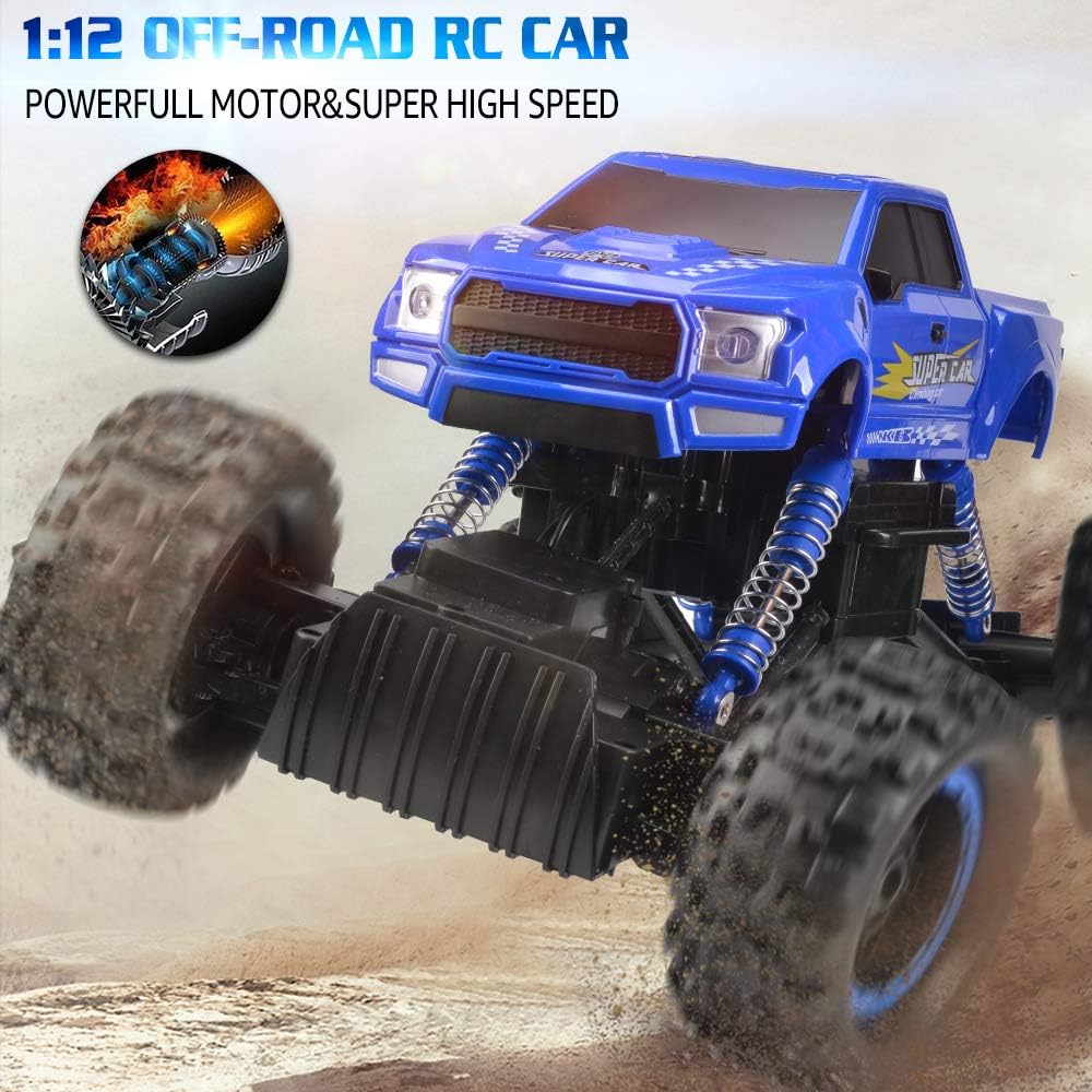 1:12 Off Road 4WD Monster Truck RC Car with 2 Batteries S73352