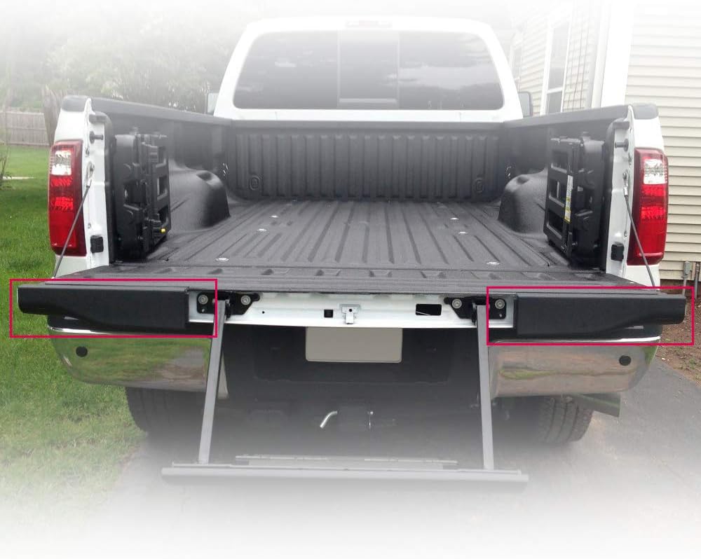 Black Tailgate Protector Molding Trim Caps O194147