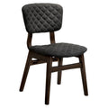 Mid-Century Side Chair Set of 2 in Walnut W614