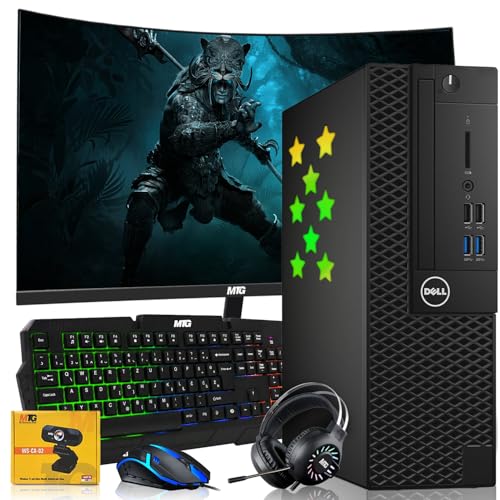 Core i7 16GB RAM 1TB SSD 27-inch Curved Monitor GT 1030 RGB Keyboard Mouse RGB Headphone Webcam Wi-Fi Win 11 Pro Desktop PC E4090