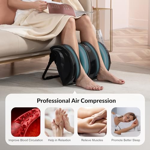 Foot Massager with Heat, Shiatsu Feet and Calf Massager Machine D874953