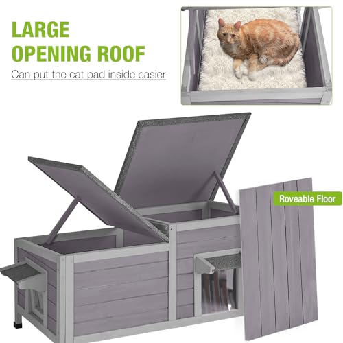 Insulated Weatherproof Outdoor Cat House D29282