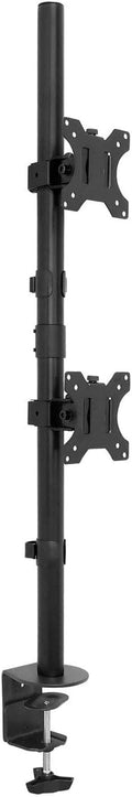 Vertical Dual Monitor Mount, Stacked Desk Stand, Fits 19-32 Inches, VESA 75 100 P4528